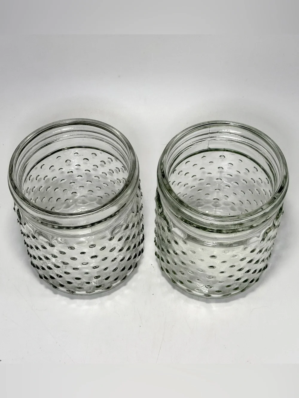 Vintage Clear Glass Canister & Storage Jar Lot (5 Pieces)